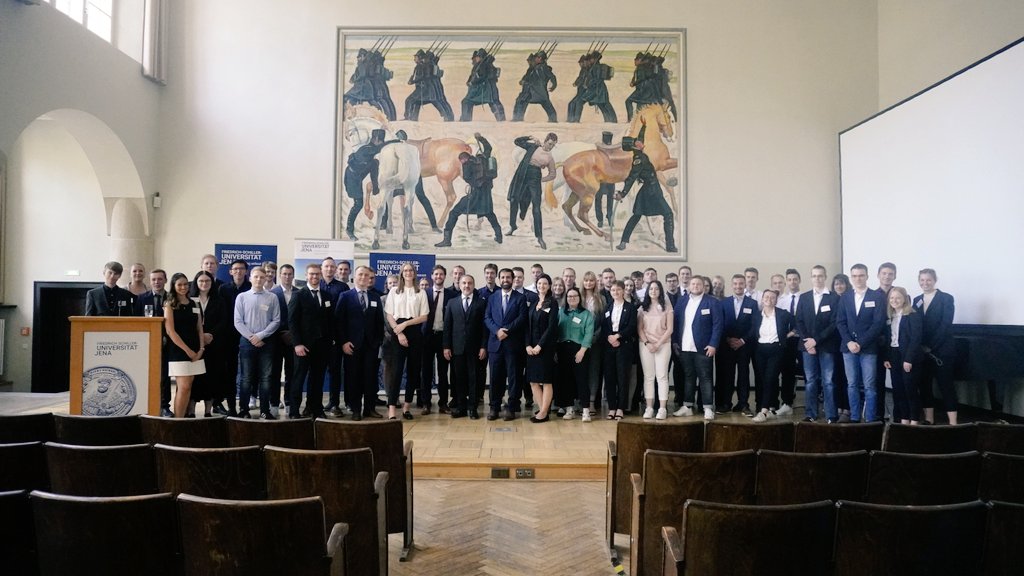 FranziskaSandt's tweet photo. SecCouncil Simulation @UniJena. It was a great honor for me, the SChillerMUN Secretary General, to receive His Excellency the Afghan Ambassador of the former Islamic Republic of Afghanistan at the opening ceremony this weekend and to get an insight into his moving experiences. https://t.co/LTUHnSoZ2d