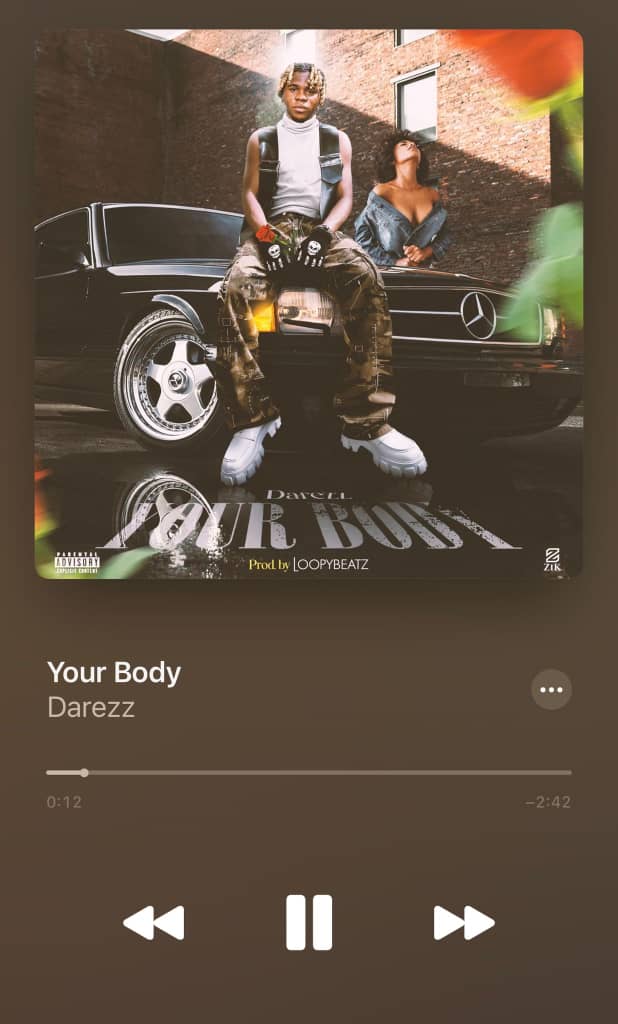KylaUnlimited's tweet photo. If you're looking for a good song to vibe to this week, I recommend "Your Body" by @iam_darezz 🔥

This song ranks number 1 on my playlist 💯 

Stream here 👇 and enjoy 😍
https://t.co/GoZ2FwIIwB

#Yourbody https://t.co/uWWWQfdcwZ