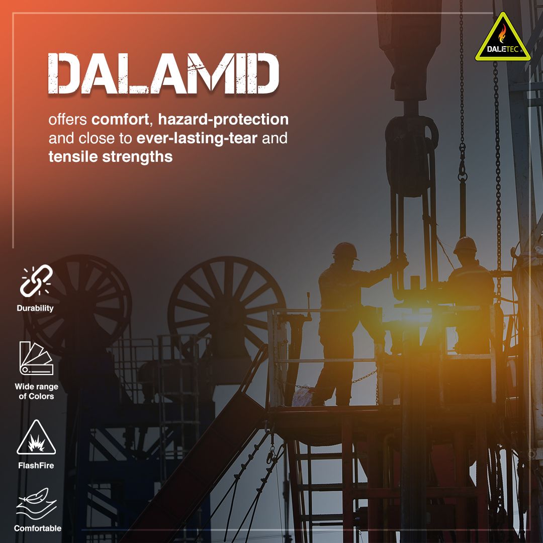 Daletec1's tweet photo. Dalamid is a good choice for lightweight coveralls in environments with high strain on garments.

Contact us at info@daletec.com to learn more. 

#Aramid #Durable #NFPA #Flashfire #protection  #PPE  #HighPerformance #Comfort  #Garments #FR #Fabric #Daletec https://t.co/c8qurHMcPR