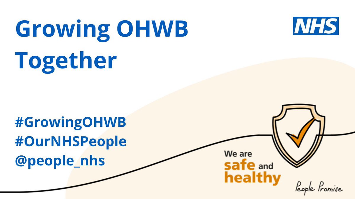 Today’s the day - celebrating #OccupationalHealthAwareness week, we are launching the national NHS ‘Growing Occupational Health & Wellbeing Together’ strategy, outlining a co-designed vision & collaborative actions for #GrowingOHWB over the next 5 years @people_nhs #OurNHSpeople