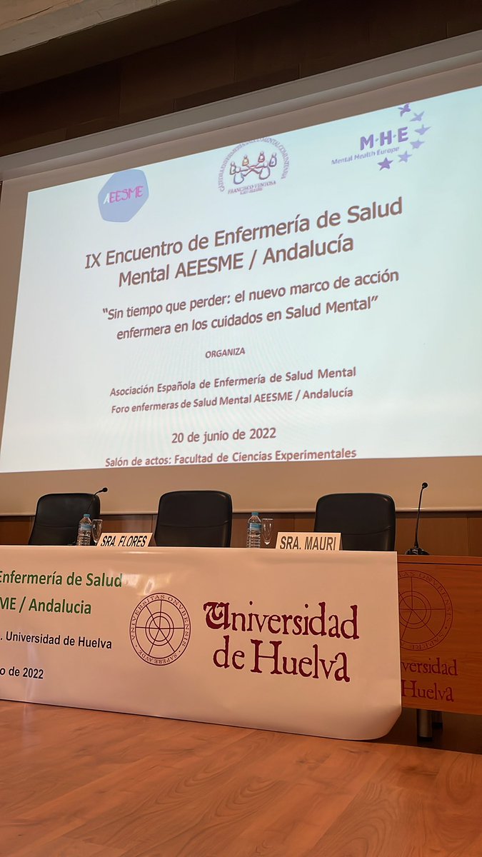 Maloma13's tweet photo. “Sin tiempo que perder: el nuevo marco de acción enfermera en los cuidados en Salud Mental”. Arranca el IX Encuentro de Enfermería de Salud Mental en Andalucía @_AEESME https://t.co/ezCCQpTVgt