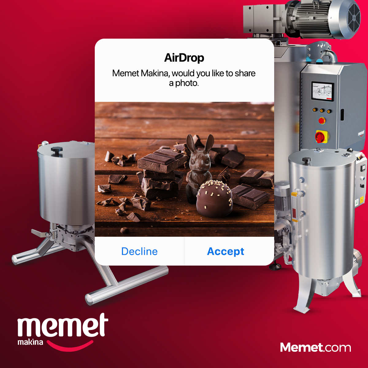 memetmakina's tweet photo. A delicious sharing that you can never refuse! Hurry to accept 👀 🍫
#Memet #MemetMakina #Makina #Chocolate #Machine #Machinery #Moulding #Packaging #CoconutPressingMachine #CandyProductionLine https://t.co/YrvA6DciYD