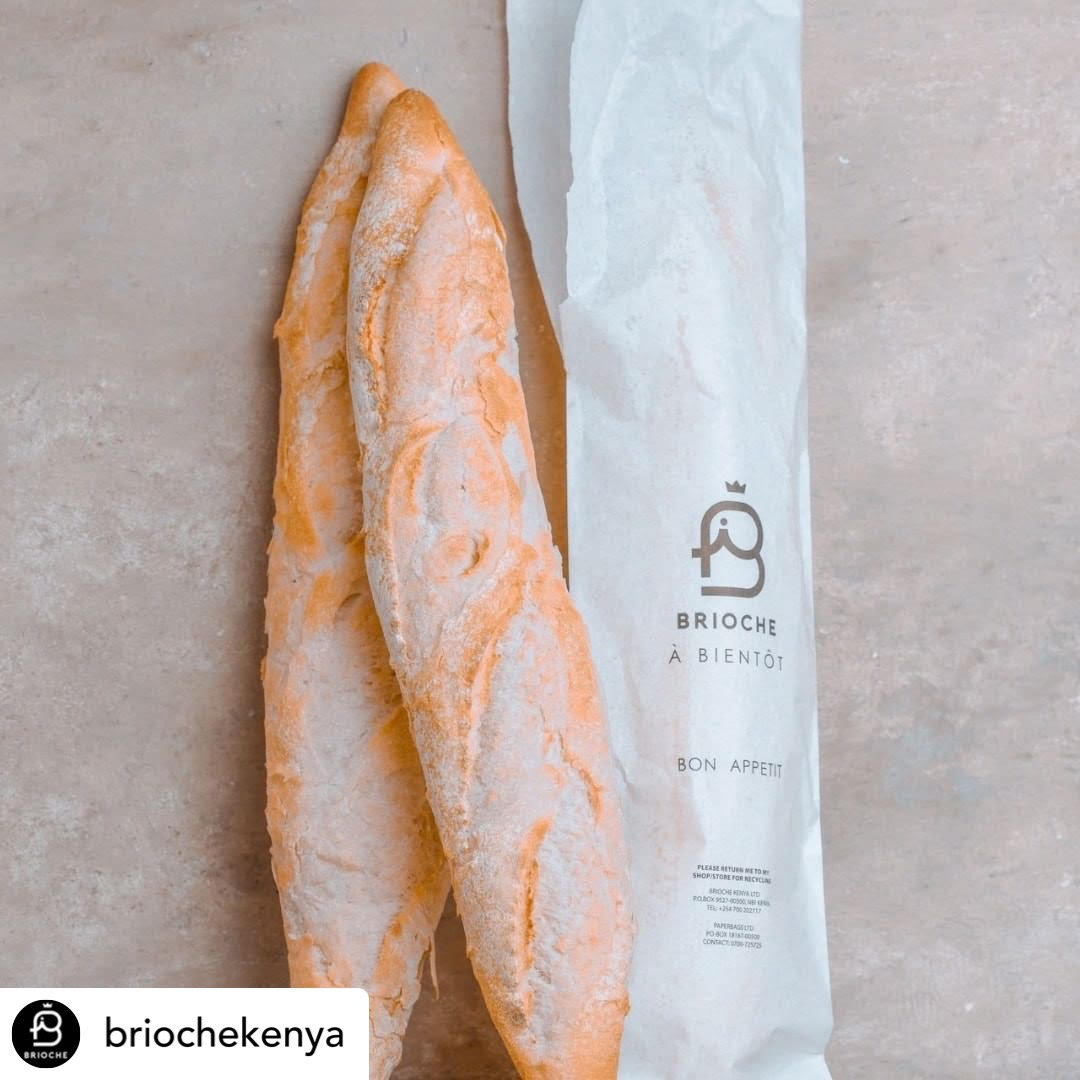 PaperbagsLtd's tweet photo. Posted @withregram • @briochekenya
Client appreciation post.
Do you love white Baguettes? Well you can grab them at any of @briochekenya locations.
#breadbaguettesbags #breadbaguetteskenya #ecofriendlypackaging #clientappreciationpost https://t.co/7emdT7rTnO