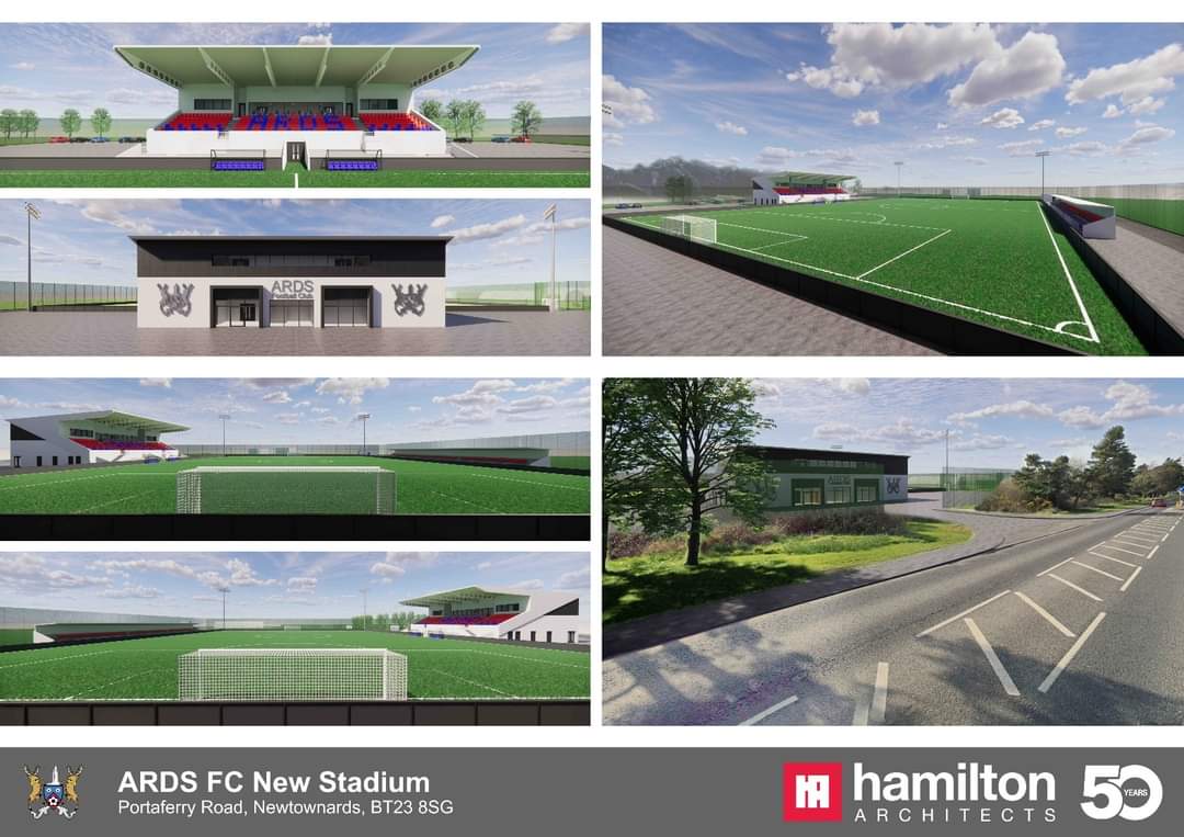 ArdsFC1900's tweet photo. Here's some images of our proposed new stadium. 🥰 ❤️💙 https://t.co/hr2AoOMgQT
