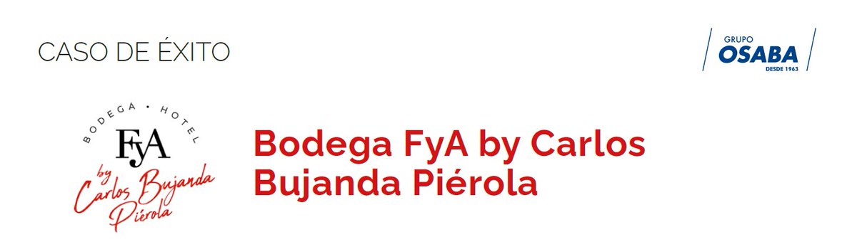 OsabaTech's tweet image. En #Osaba nos adaptamos a tus necesidades. Bien lo sabe Bodegas #Piérola, quienes han confiando en nosotros para realizar mejoras técnicas en sus instalaciones. Conoce las mejoras y ventajas de confiar en #Osaba. 📝 cutt.ly/vJzeoLu