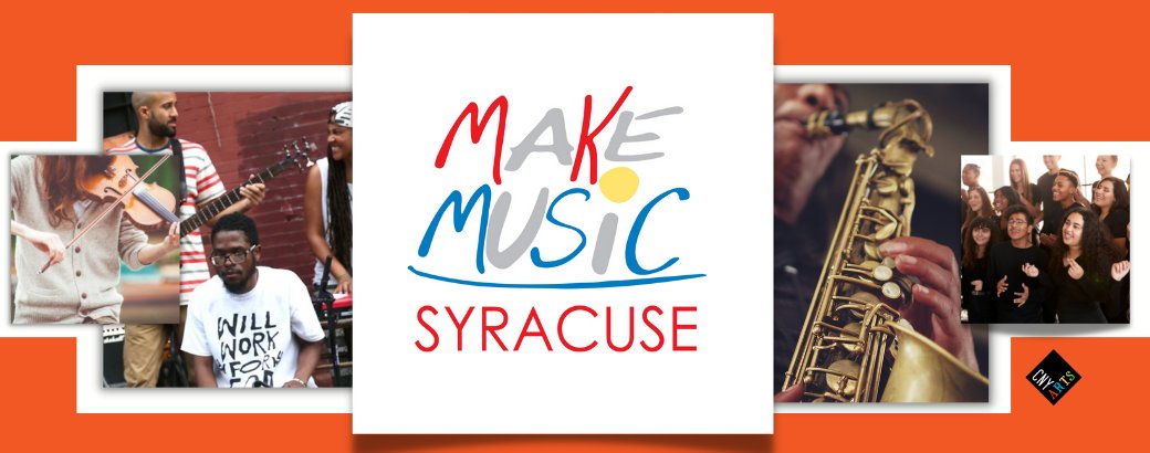 Did you know that more than 24 local musicians are taking part in <a href="/makemusicday/">Make Music - June & December 21</a>, a global celebration of music cnyarts.org/about-us/news/… <a href="/syracusedotcom/">syracuse.com</a> #cnyevents #cnymusic #downtownsyracuse