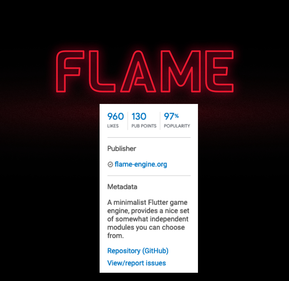 spydon's tweet image. We are so close to hitting 1k likes on pub.dev, go in and give us a thumbs up if you haven&apos;t yet! 😄
pub.dev/packages/flame

#FlutterDev #FlameEngine