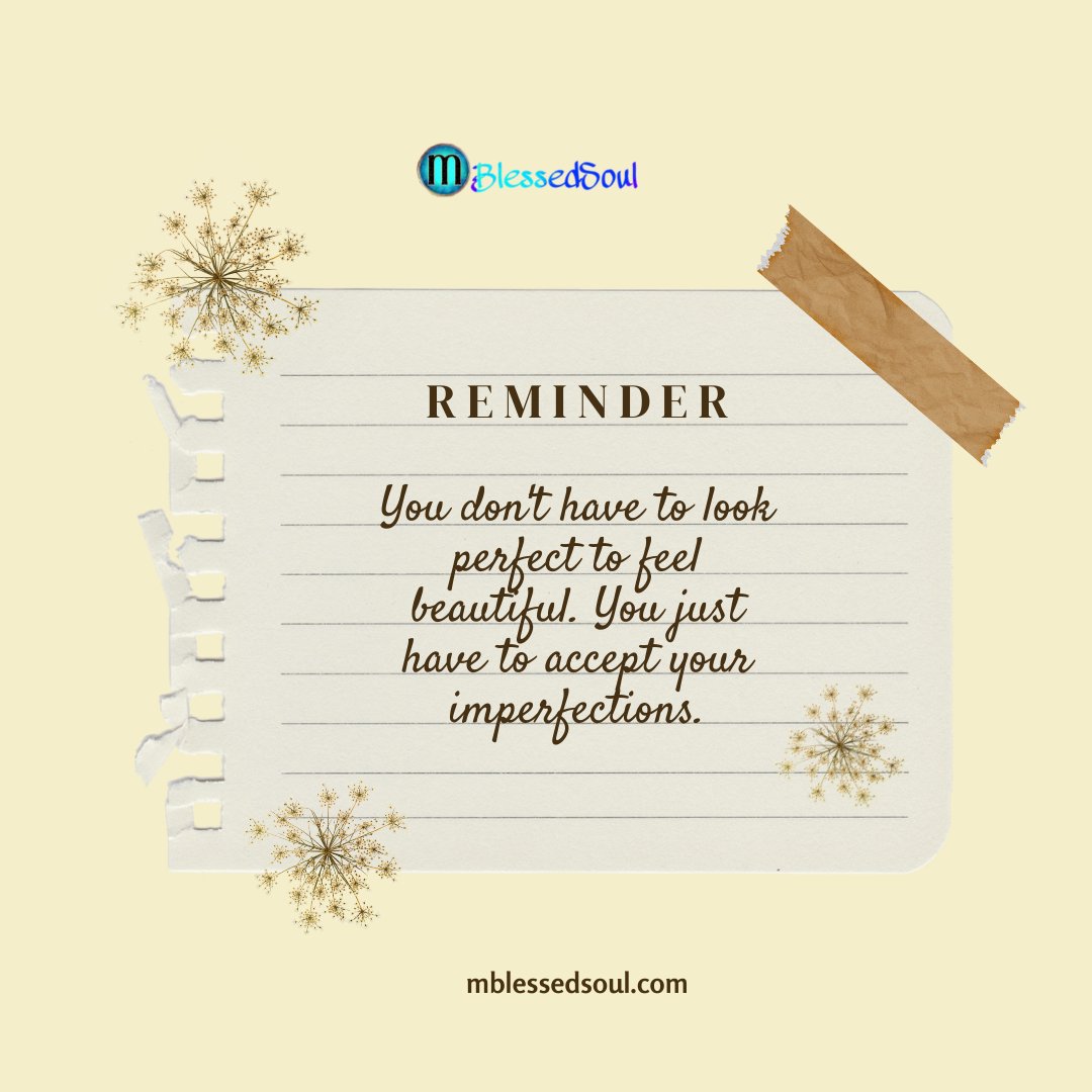 palakpancholi5's tweet photo. You don't have to look perfect to feel beautiful. You just have to accept your imperfections.
.
.
#beautifulfromwithin #acceptyourimperfections #imperfections #lookperfect #beautyofheart #beautyofsoul💜💖💞 https://t.co/0KLLviFOYH