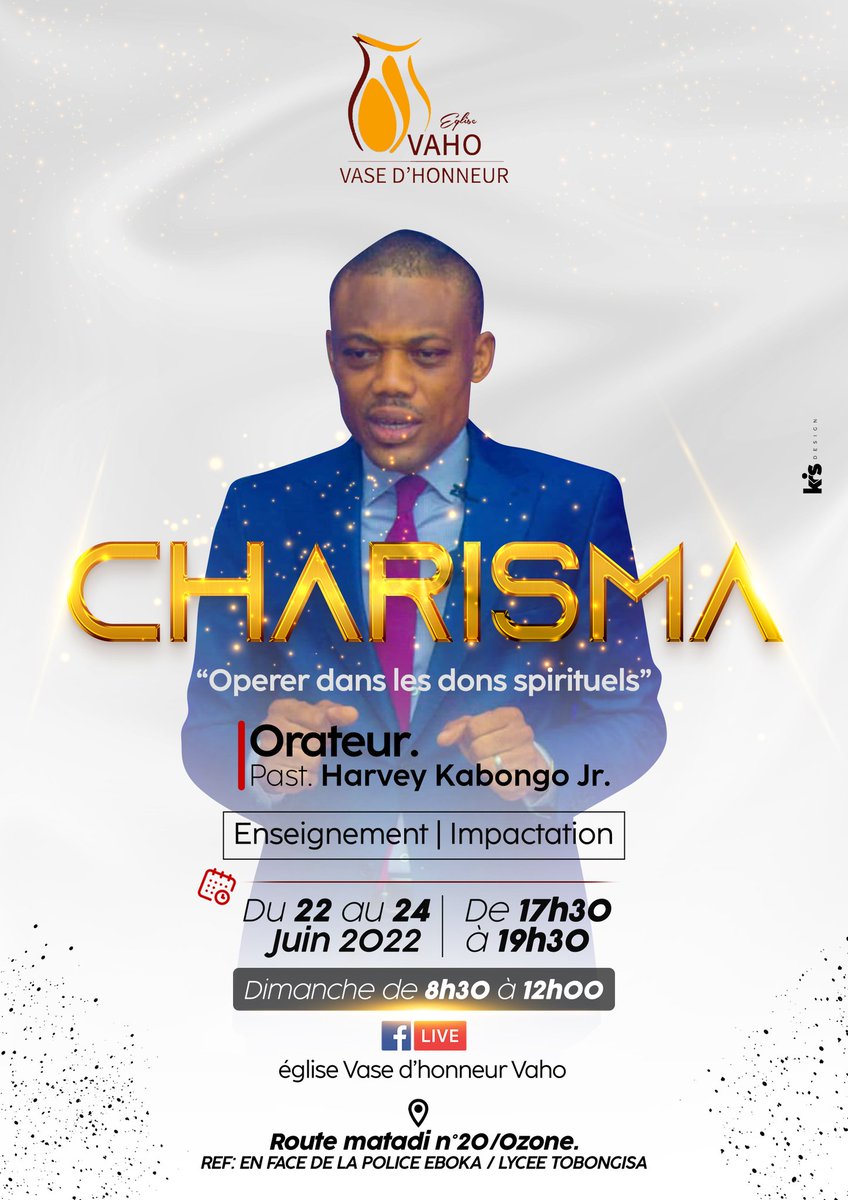 HarveyKabongo's tweet photo. J-2 CHARISMA
Operer dans les dons Spirituelles. 
#Vaho https://t.co/upr0BqKhty