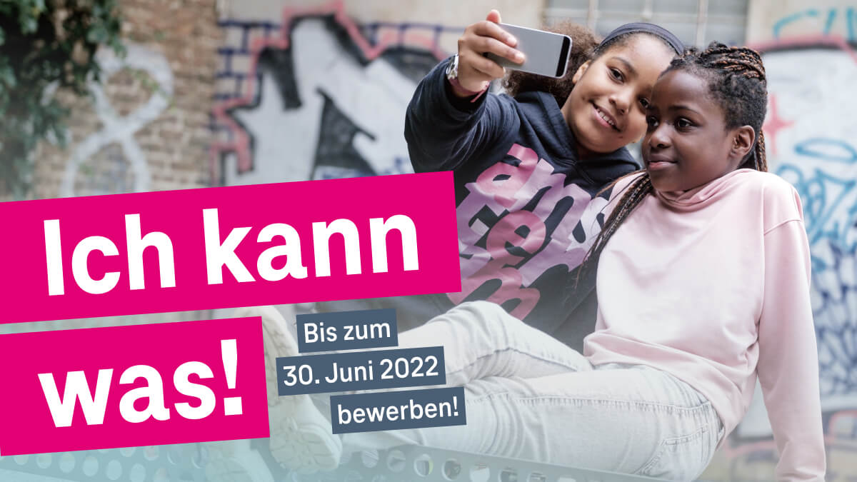 Bis zu 10.000 Euro können Einrichtungen der offenen Kinder- und #Jugendarbeit im Rahmen unserer "Ich kann was!"-Initiative beantragen. Ein wenig Eile ist geboten, denn in 10 Tagen endet die diesjährige #Ausschreibung. Alle Informationen zur #Bewerbung: telekom-stiftung.de/ikw