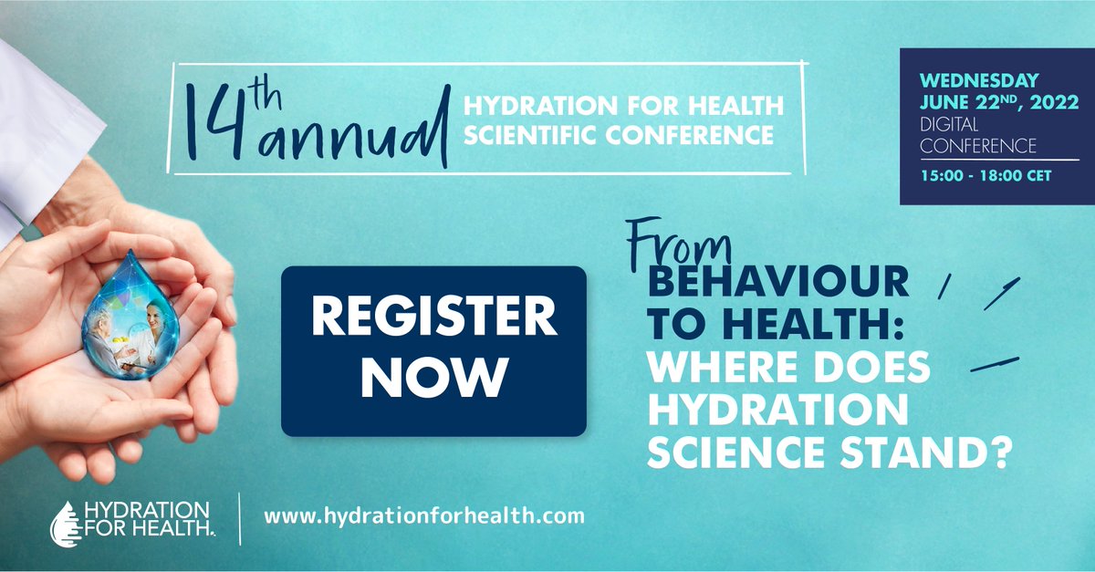H4HInitiative's tweet photo. There're 2 days left until 14th #H4H2022 focused on:
🌍The vital role of safe water for health and wellbeing 
💧The connection between hydration status and cardiovascular #health
🔬Why good hydration matters for a healthy microbiota
Register here: https://t.co/IxcVNqJ0uw #H4H2022 https://t.co/1RKZuVNbQ3