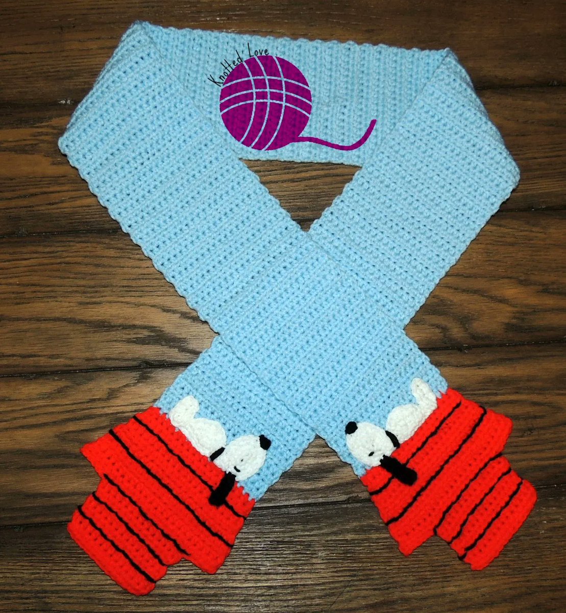 Crochet a Snoopy Scarf and You'll Never Stop Smiling … The Pattern is FREE! 👉 buff.ly/37Ibl0h #crochet #handmade #diy