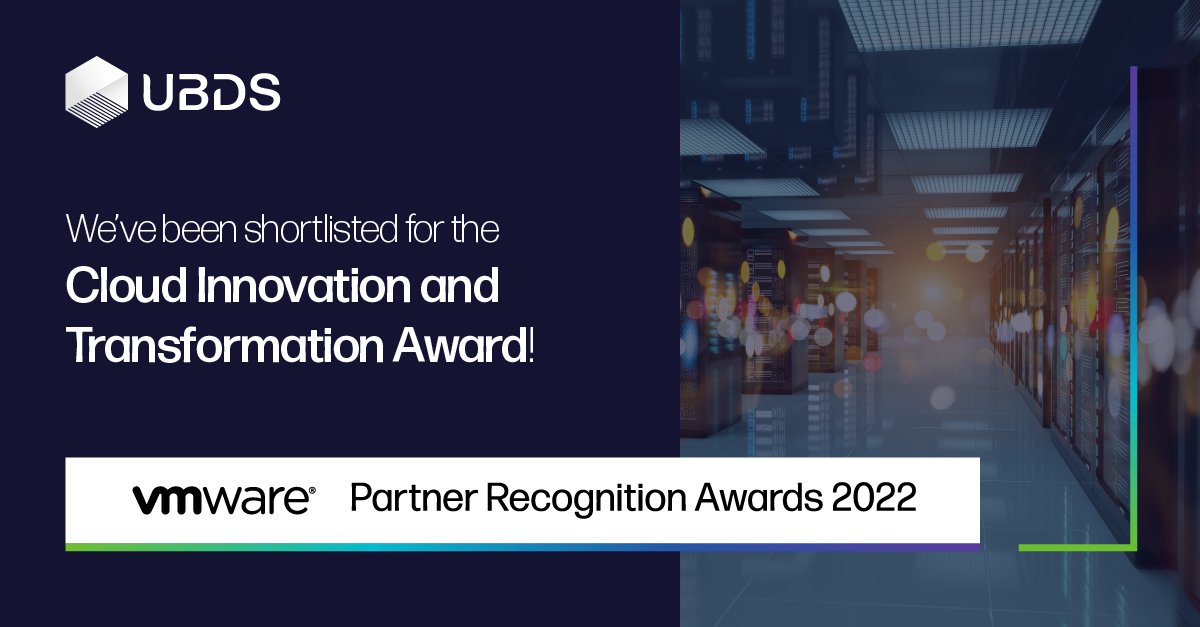 We are excited to announce we have been shortlisted for the <a href="/VMware/">VMware</a> UK&amp;I Partner Recognition Awards 2022 in the Cloud Innovation and Transformation category! 

#awards #digitaltransformation #innovation