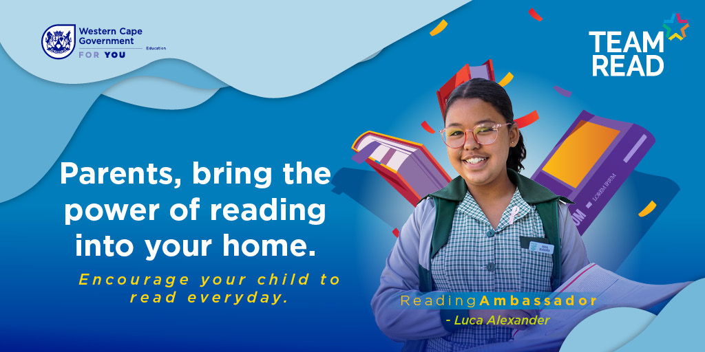 "Your imagination can travel through a book." - Luca Alexander, Reading Ambassador

Parents encourage your child to read everyday and bring the power of reading into your home. Visit bit.ly/372XTYl to join #TeamRead today.
