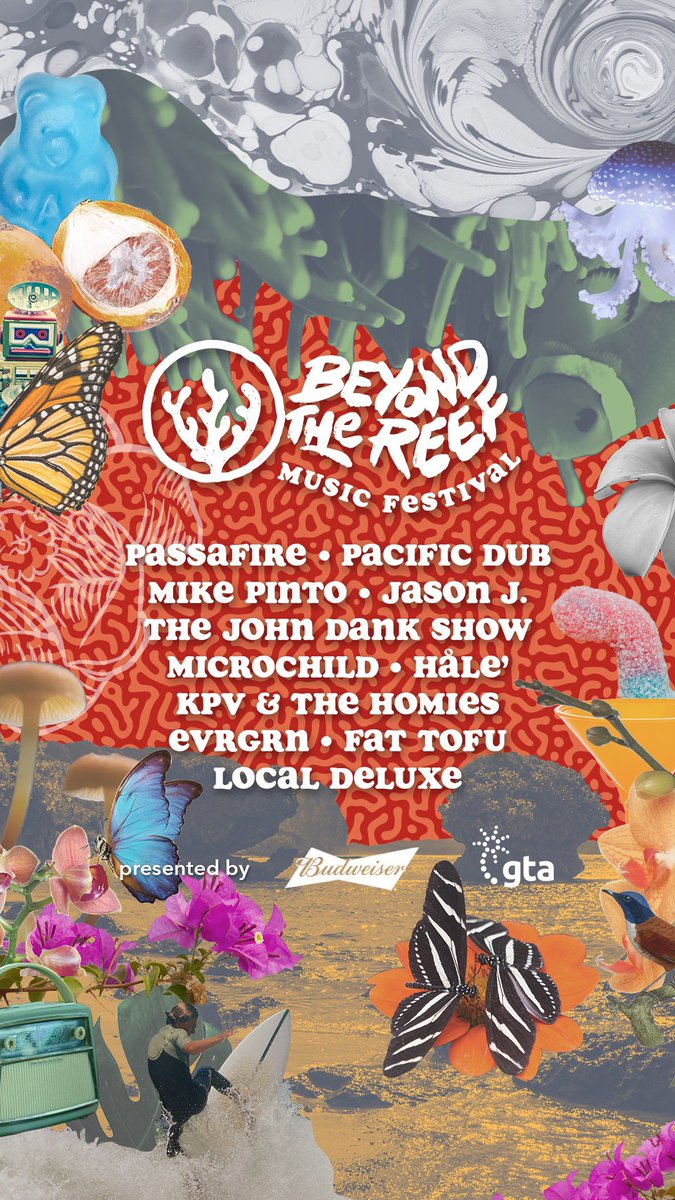 beyondthereefMF's tweet photo. We proudly present our line-up for Beyond the Reef Music Festival 2022! https://t.co/G29X1quzTF