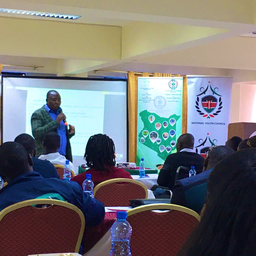 Youths drawn from the South Rift Region congregate in Nakuru to dicuss on the mandate of <a href="/IEBCKenya/">IEBC</a>, Youth and Democracy and the nation’s preparedness as we near the 2022 general elections. 

 #UchaguziWaAmani