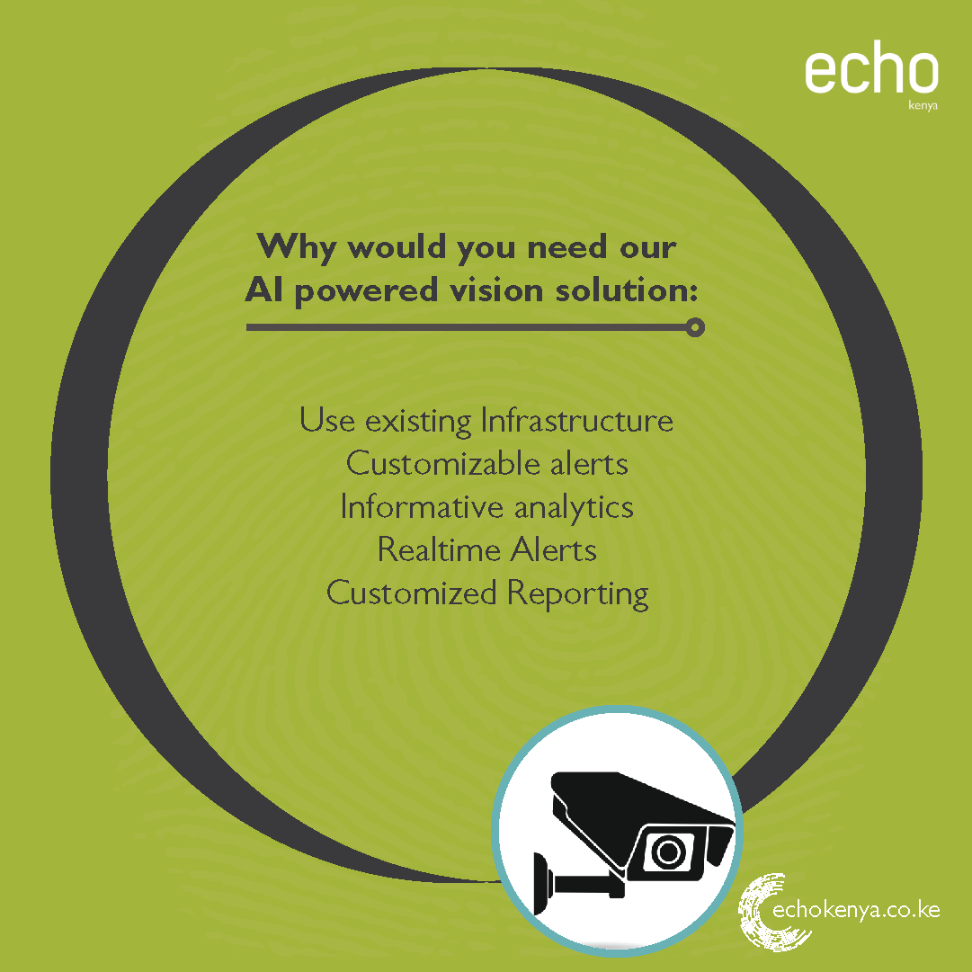 EchoKenya_'s tweet photo. Echoβs Skywalker converts your normal surveillance cameras into a smart camera powered by AI, enabling you to customize and receive real-time alerts via your email, WhatsApp or SMS, and it's able to give you informative analytics.
#beyondboundaries #beyondrestraints #echo https://t.co/iYwCfDK5fB