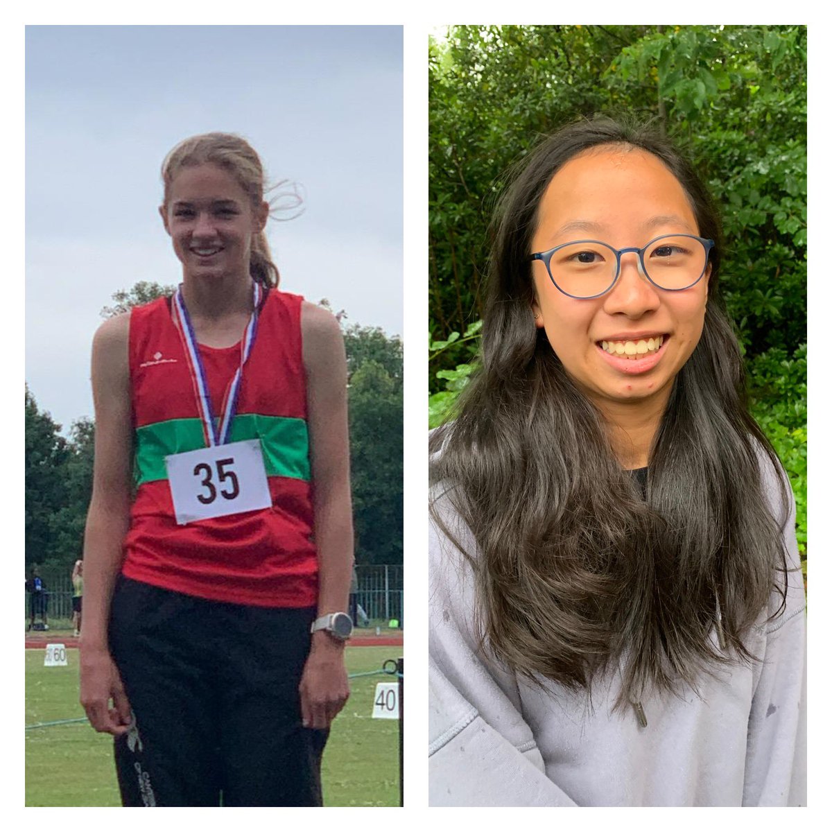 Huge congratulations to  
Lilia and Alice who participated at the Inter-counties Mason Trophy on Saturday, with Lilia becoming regional champion after winning the 1500m and Alice finishing 8th in the triple jump after only starting the event this term!Amazing achievement 🏅