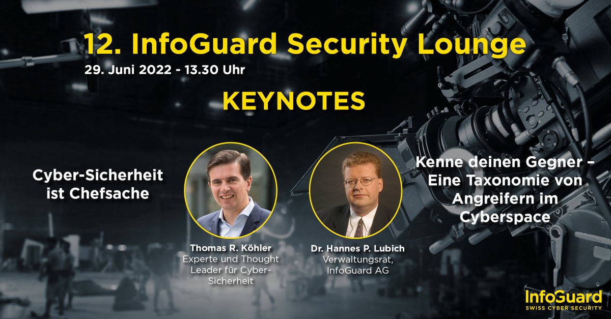 InfoGuardAG's tweet photo. Bereits rund 500 Teilnehmende an der legendären InfoGuard Security Lounge! Sind Sie auch dabei? Es erwarten Sie zwei packende Keynotes! Jetzt anmelden!
👇
https://t.co/8KpgDPXfNu
#infoguard #securitylounge #cybersecurity #events #cyberevents #cyberdefence #partnership https://t.co/ufYle5w8P0