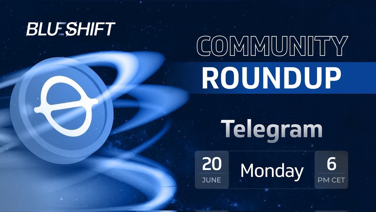 sgarg1498's tweet photo. 📣 @blueshiftfi Community Roundup at 6 P.M CET!!!
A brilliant opportunity to learn and seek information 

Do not miss out🚀

#Blueshift #ADA #Blues #CryptoMarket #CryptoCommunity https://t.co/QtUvj0WzkS