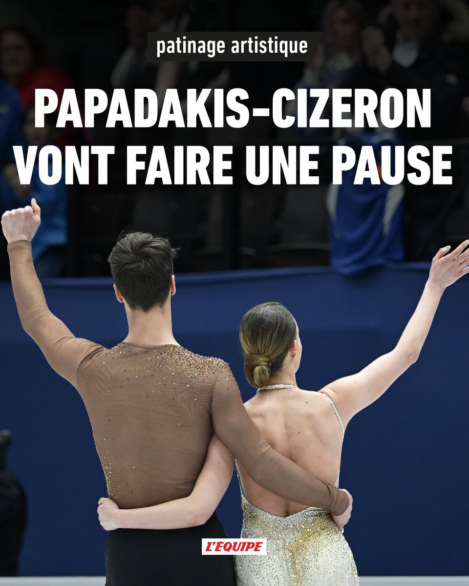 lequipe's tweet photo. Une année de break pour Gabriella Papadakis et Guillaume Cizeron

Les champions olympiques de danse sur glace ont décidé de ne pas faire de compétitions la saison prochaine. Le couple français annonce et explique cette décision. https://t.co/aL3gvvaLkV https://t.co/7Nm1ley6Hu