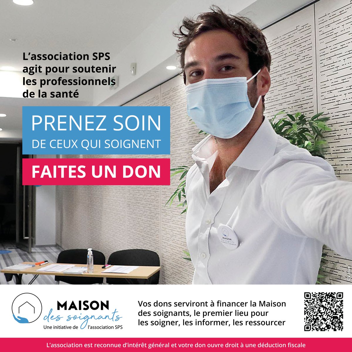 MaisonSoignants's tweet photo. 📍 Prenez soin de ceux qui soignent. Faites un don à la Maison des Soignants.
Flasher le QR Code ou cliquez sur le lien ci-dessous :
👉 https://t.co/djASEjgwn3
#soignants #appelauxdons #solidarité #santémentale #assosps https://t.co/wKSFIjT635