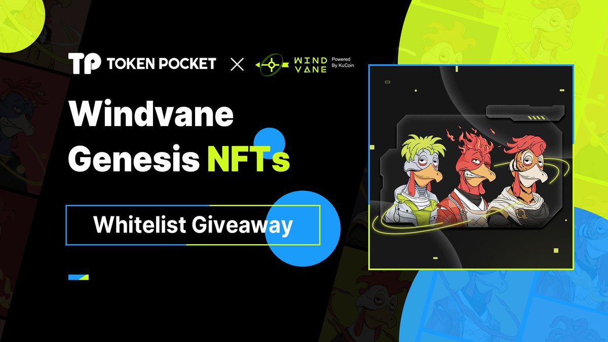 💡Round 2
<a href="/TokenPocket_TP/">TokenPocket</a> &amp; <a href="/kucoinwindvane/">Windvane</a> WhiteList Giveaway

⏰72 hours
💥5 winners!

✅Follow <a href="/TokenPocket_TP/">TokenPocket</a> and <a href="/kucoinwindvane/">Windvane</a> 
✅RT, like, and tag 3 friends
✅Comment your TokenPocket wallet screenshot
- ETH receiving page
