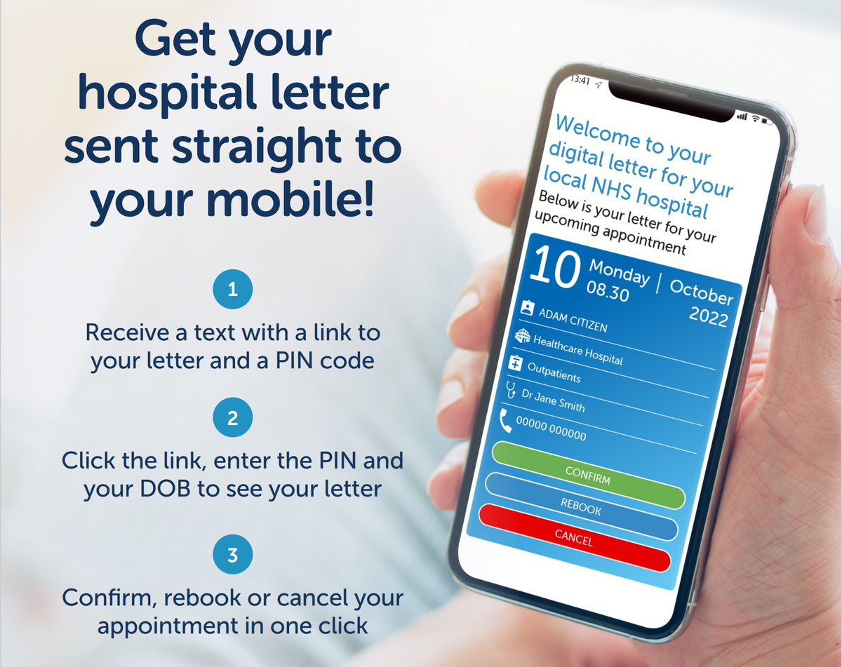 From Weds 22nd June, we'll be sending all appointment letters directly to your smartphone 📲 You can also access an online patient portal, to view all your communications with Alder Hey in one place. There's no need to opt in &amp; you can find more info here tinyurl.com/AHdigletters