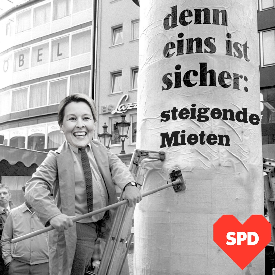 Seit dem #LPT22 der <a href="/spdberlin/">SPD Berlin</a> gestern ist außerdem klar: Giffey &amp; Geisel machen Politik gegen die Mehrheit ihrer eigenen Partei🛑✋
Die Basis der Berliner SPD will die #Vergesellschaftung statt intransparenter Absprachen mit Wohnungskonzernen &amp; PR-Auftritten ihrer Vorsitzenden!