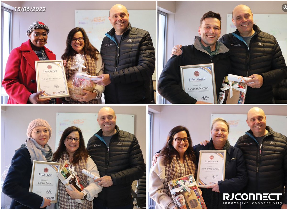 RJ_Connect's tweet photo. We recently celebrated some of our loyal staff members for their long service. 
Your many years of service are a true testimony of your dedication to the organization, and you are truly valued for your contributions. Congratulations
 on your work anniversary!
#rjconect https://t.co/YpVIZx5qay