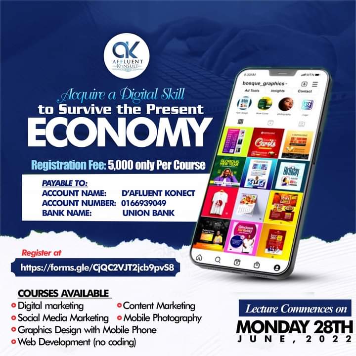 AffluentDidy's tweet photo. Learn a skill, it will help you when no one else will.

Register here

https://t.co/rrPRemyBKg

#Affluentkonsult #staged #skills #DigitalMarketing #AkwaIbomTwitter https://t.co/1cCve5K4TF