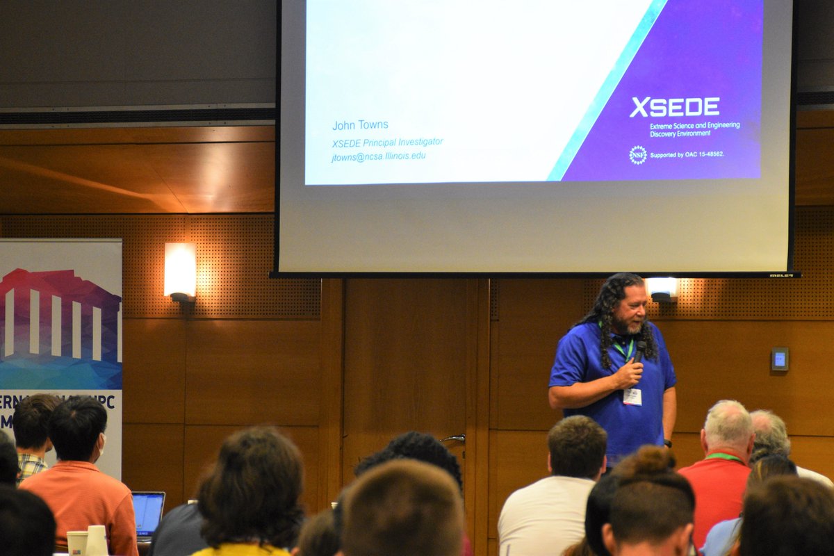 grnet_gr's tweet photo. #Live from the 12th International #HPC Summer School in #Athens: the lectures and activities today focus on #BigData &amp; #ParallelProgramming, followed by the first electronic poster session!

Official website &amp; agenda: https://t.co/tbTLCZAPU5 

#IHPCSS22 #IHPCSSATH #IHPCSS #GRNET https://t.co/VqGt4odXhv