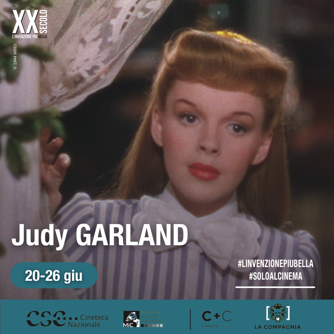 Le sue canzoni e i suoi #film, anche quando di livello minore, hanno una forza e una verità sconcertanti. Perché oltre al talento naturale, #JudyGarland irradiava onestà. La Cineteca Nazionale la ricorda con 5 capolavori a lei dedicati: bit.ly/3xEFtXD

#SoloAlCinema