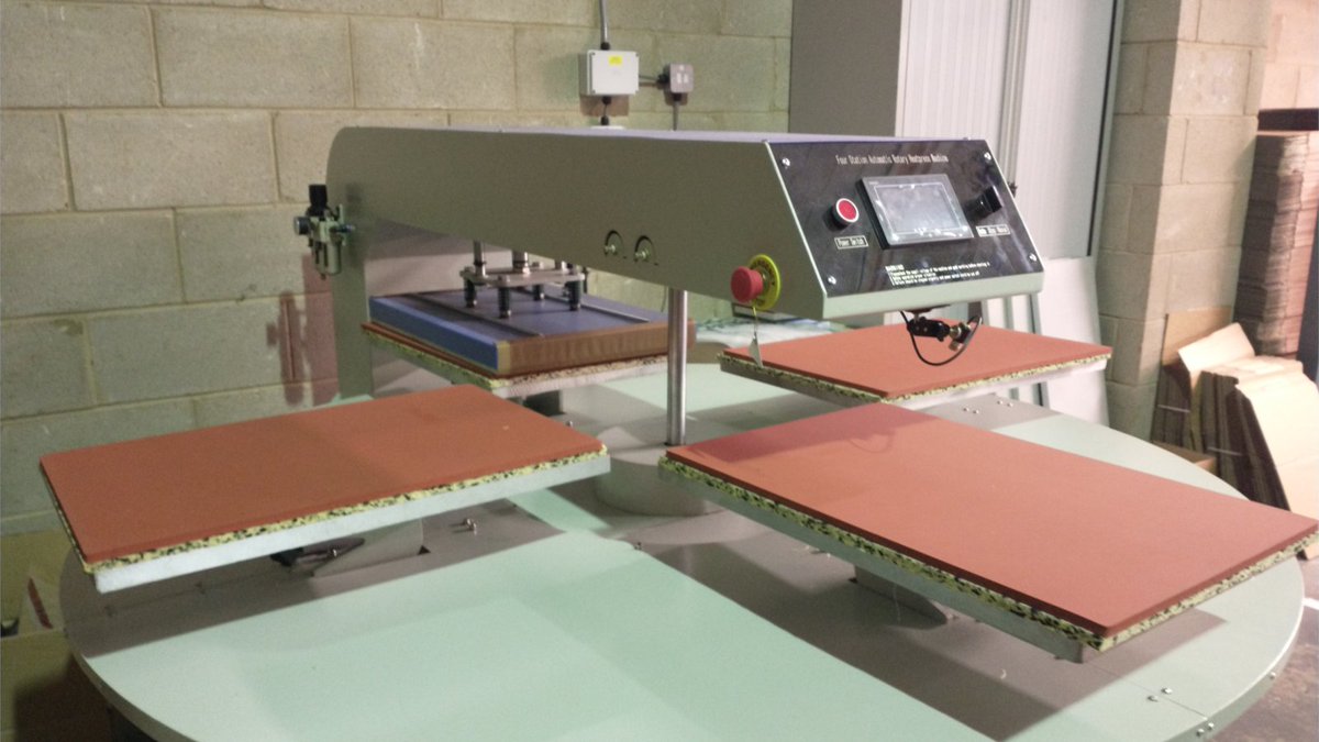 Last year, we purchased a new printing machine and a new carousel heat press. 

Follow our story to find out about our history. A new part of our story is posted each Monday so don't miss it!