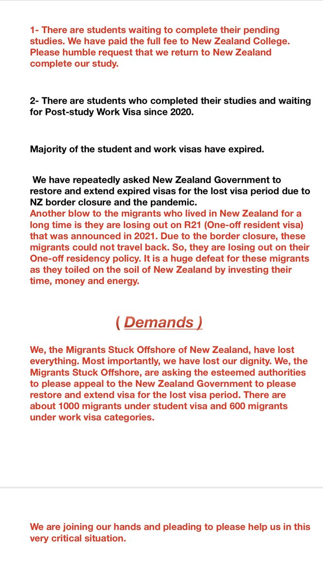 Offshore Stuck New Zealand migrants. #bringtusback tweet media