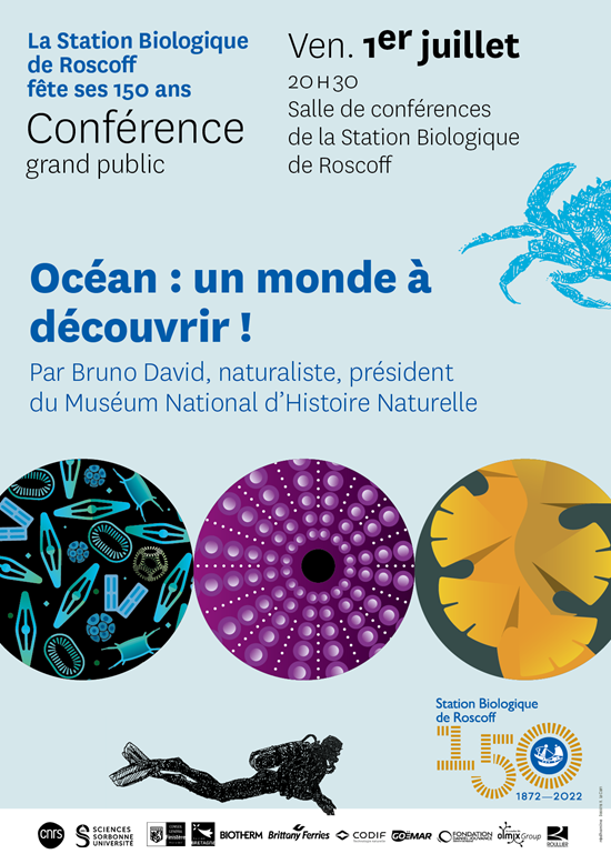 📅 #CampusEvent

Conférence grand public de la Station Biologique de Roscoff, le 1er juillet à 20H30 : "Océan : un monde à découvrir ! "

➡️ En savoir plus : campusmer.fr/agenda-confere…