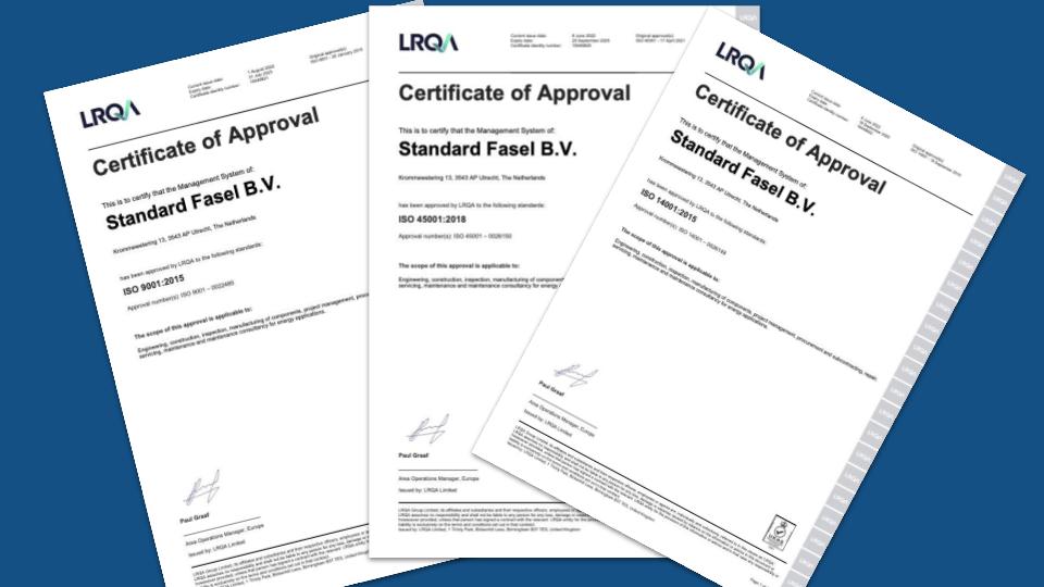 StandardFasel's tweet photo. Trots! Door de constante en niet aflatende inzet van onze directie, organisatie en medewerkers heeft Standard Fasel de verlenging behaald voor de #ISO 9001, ISO 14001 en ISO 45001. De audit is verlopen zonder Majors of Minors, mooi resultaat voor ons prachtige bedrijf! https://t.co/2hYCE8nqs3