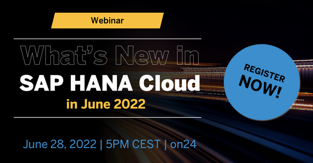 didierheck's tweet photo. We're continuously innovating when it comes to SAP HANA Cloud. Join the SAP HANA Cloud product management team to learn more about and get demonstrations of the most recently introduced innovations. Don't miss out, register today! https://t.co/5zCzZH2Ovu https://t.co/gucDsU1SIj