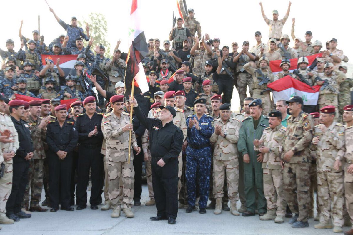 VictoryIraq's tweet photo. On this day 5 years ago #ISIS blew up the Al-Nuri Mosque as they retreated from Mosul, marking their final defeat by the Iraqi army and its allies.

In his book #ImpossibleVictory PM @HaiderAlAbadi tells the full story of their remarkable victory. Out now: https://t.co/DVUsuC7kQK https://t.co/khmhMVn6UI
