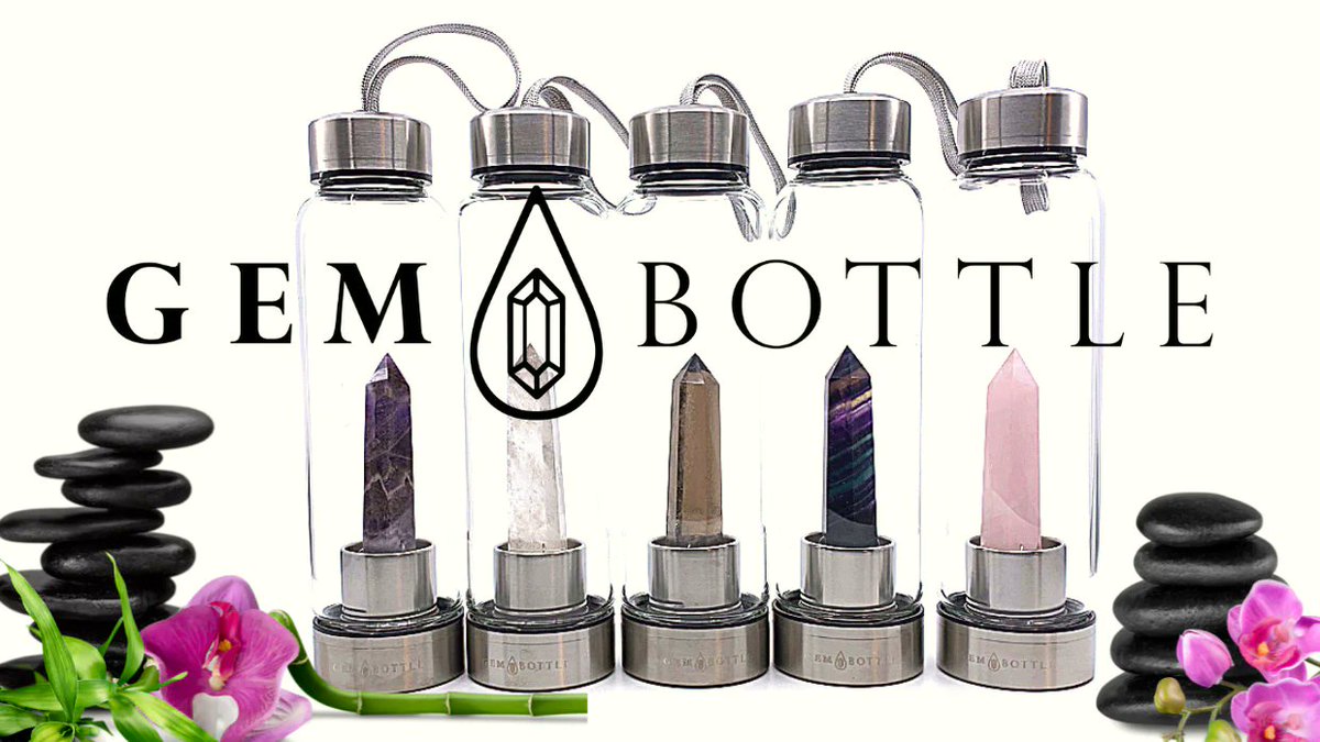 GEM BOTTLE for Special Hydration click here digistore24.com/redir/436265/i… Every detail of the Gem Bottle is high-quality and unique, from the BPA-free high borosilicate glass bottle to the stainless steel details.