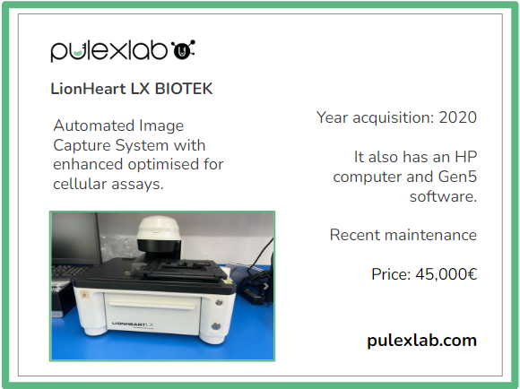 pulexlab's tweet photo. LionHeart LX: Automated image capture system.

Buy it at https://t.co/WpKu5bGNDa⭐⭐⭐⭐⭐

Trust, Advice, Transparency!

#laboratory #biotech #biology #molecularbiology #image #medicaldevice https://t.co/GTrg043ltz