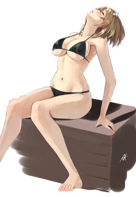 #栗駒こまる
#こまるんあーと

暑いって言ってるこまるちゃ 