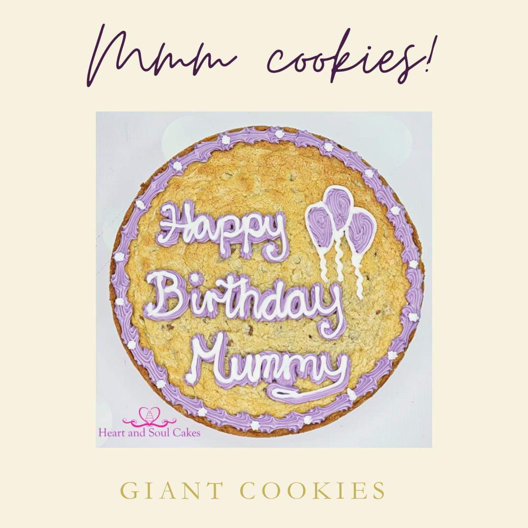 HeartandSoulCa1's tweet photo. Good morning you scrumptious lot!

Big is ALWAYS better especially when it comes to cookies! Feel free to drop us a message us with your enquiries #allthingscake #HASC #supportlocal #cookies #cookie #giantcookie #giantcookies https://t.co/Hvr6hlZRNn