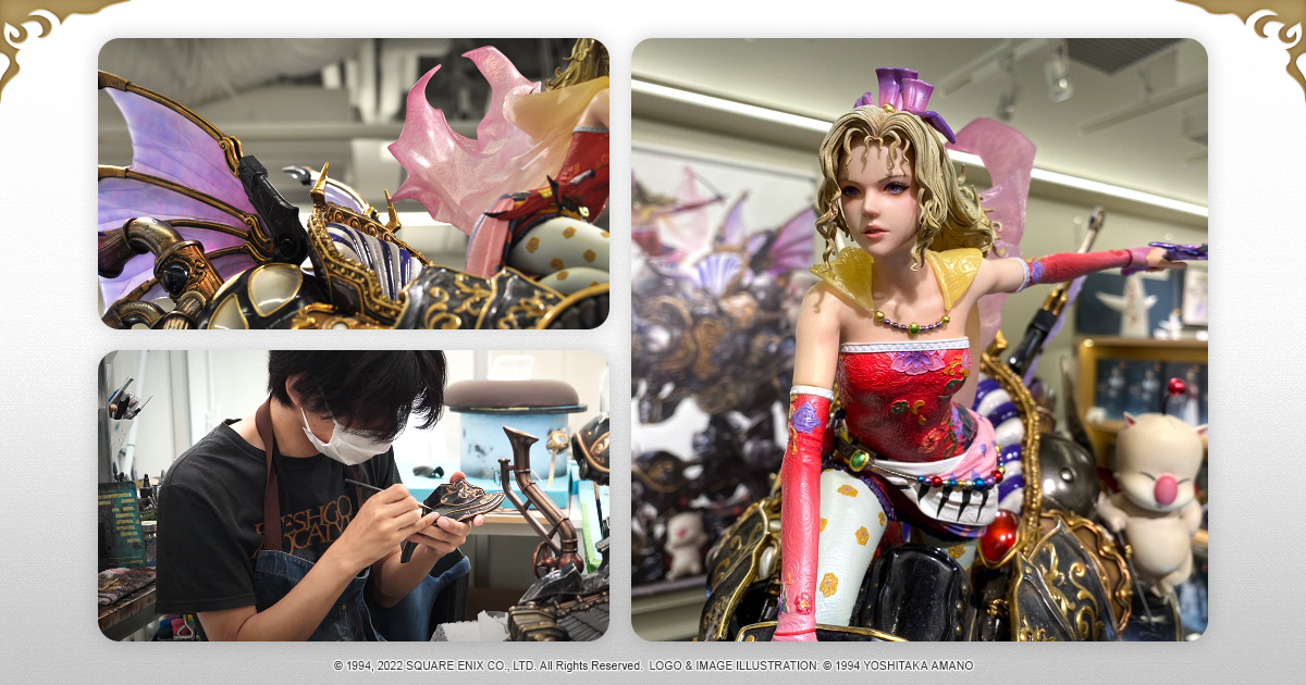 SQEX_eSTORE's tweet photo. ✨森美術館ショップにて実物展示中✨『スクウェア・エニックス マスターライン　ファイナルファンタジーVI　1/6スケール』開発秘話その③！実際に展示されているティナの姿と合わせてご覧ください。精巧さに惚れ惚れする出来栄えとなっています！#FF6 #SQEXMASTERLINE
https://t.co/t4PGTa80bD https://t.co/c9BFe0xyPq