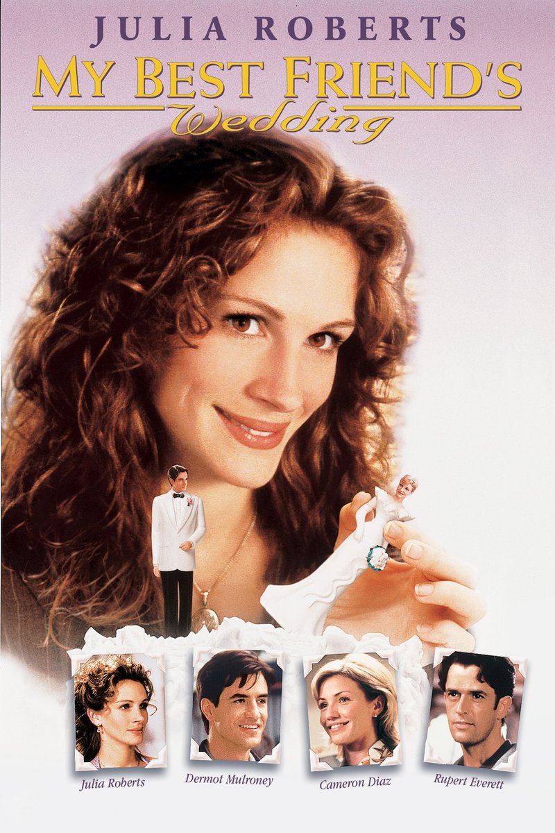 Happy 25th Anniversary to the film 'My Best Friend's Wedding' (June 20, 1997) #25Years #MyBestFriendsWedding #90sMovies #90s #JuliaRoberts #DermotMulroney #CameronDiaz #RupertEverett #PhilipBosco #MyBestFriendsWedding25