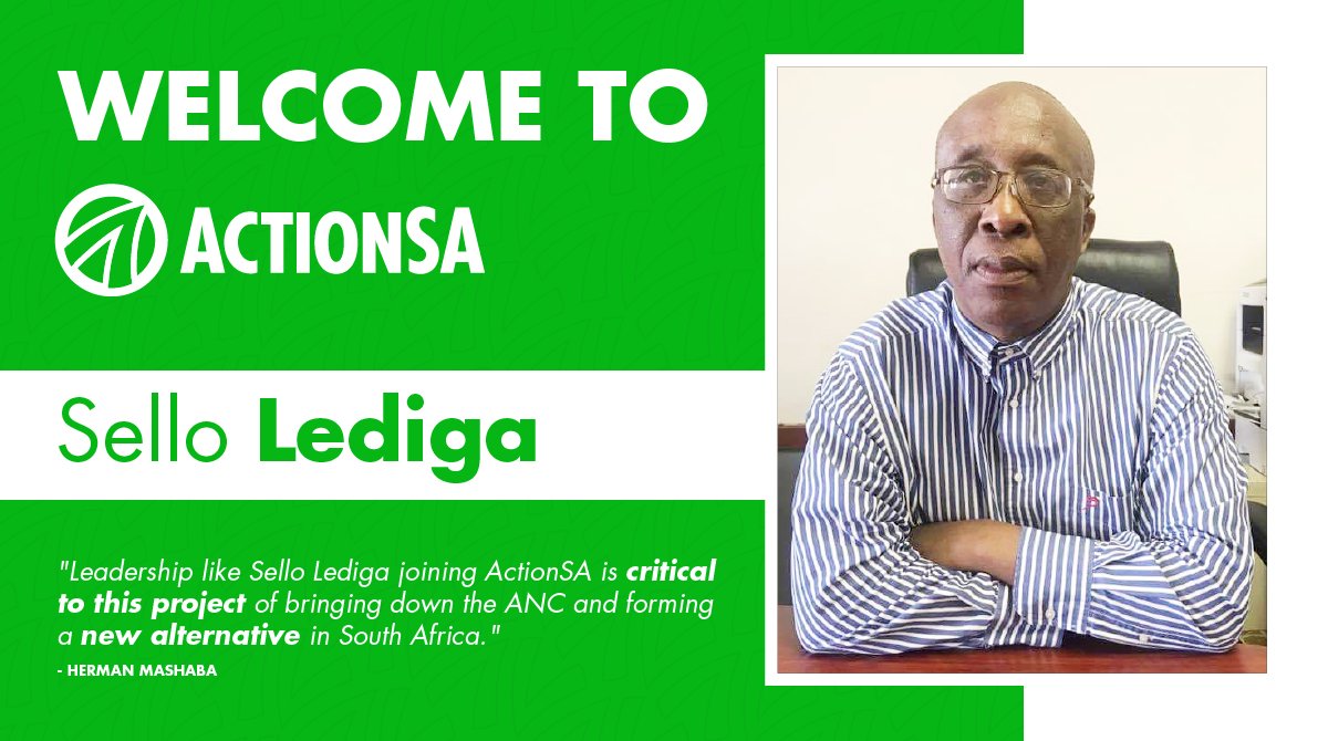 Action4SA's tweet photo. Welcome to ActionSA, Sello Lediga!

#LetsFixLimpopo https://t.co/zx8FPKgs98