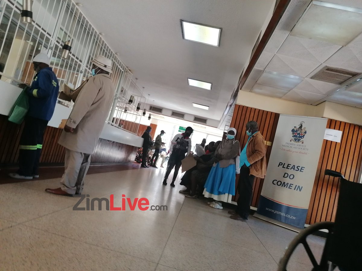 zimlive's tweet photo. 🚨Meanwhile, limited Health staff at Parirenyatwa Hospital unable to attend to patients due to the ongoing strike. https://t.co/bSKBBtHg4T