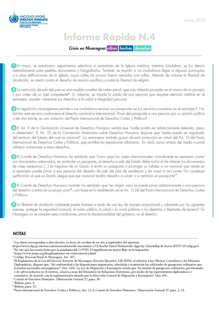 Miles de Nicaragüenses que han salido de su país, solicitan asilo o intentan pasar la frontera de los Estados Unidos. La persecución y el acoso continua contra defensores y opositores.