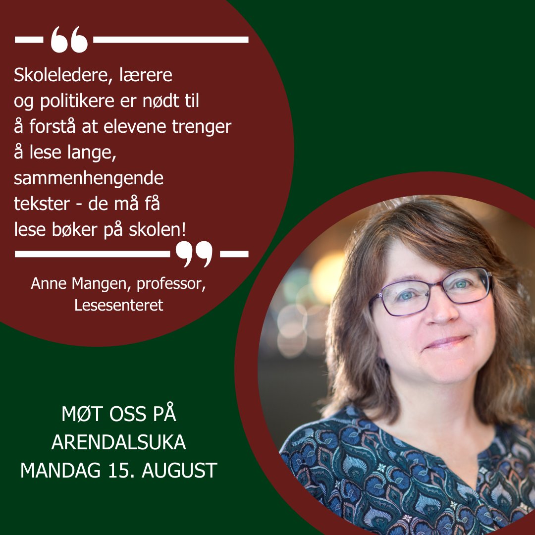 Lesesenteret's tweet photo. To ting blir stadig tydeligere: Det er så viktig at vi opprettholder vanen og evnen til å lese lange, sammenhengende tekster - og vi gjør mindre og mindre av det! Må det være sånn? 
Vi diskuterer lesing og digitalisering under @arendalsuka! @UniStavanger https://t.co/UkiU8F93QD