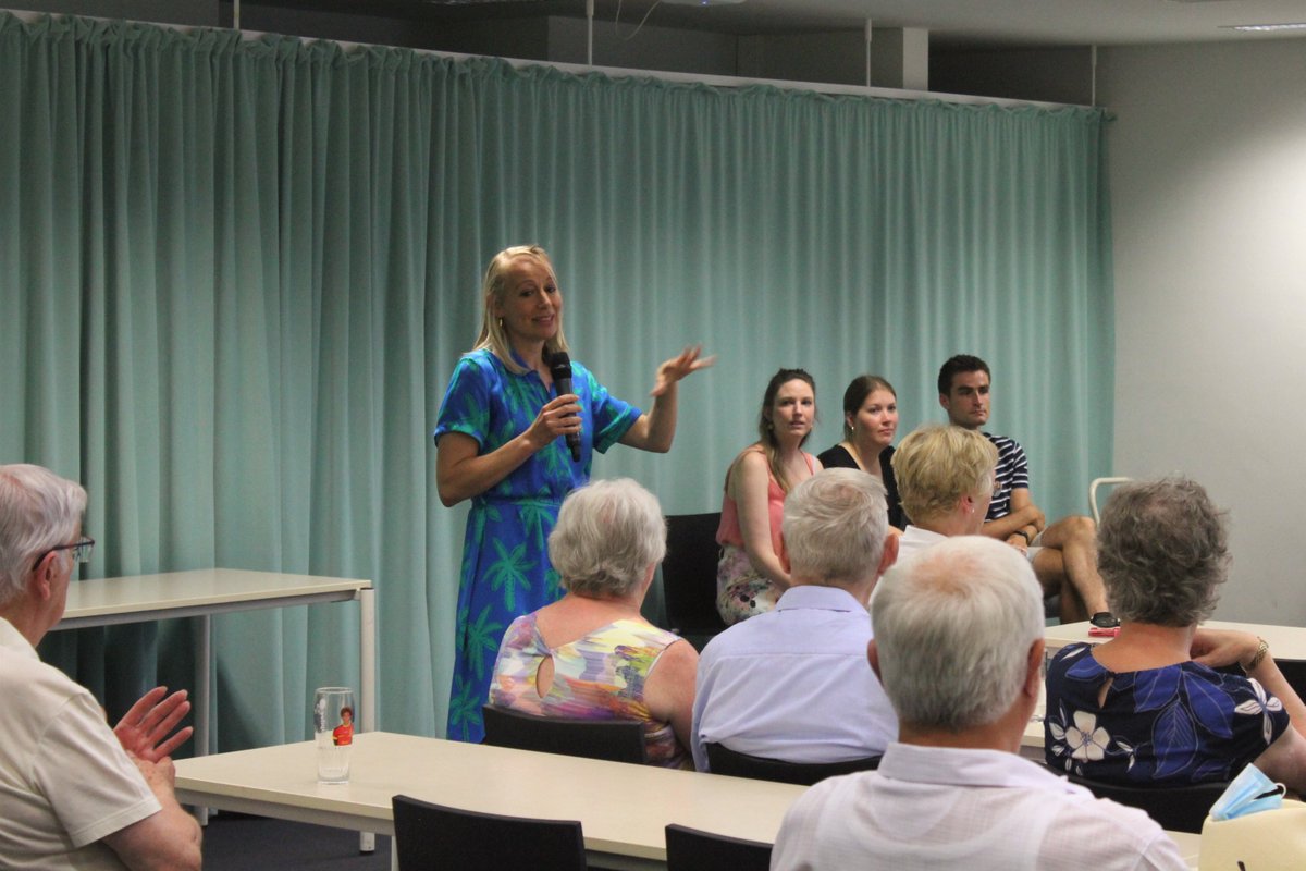 VandermostenM's tweet photo. Last weekend, we organised a warm get together for our #aphasia participants and their partners. We presented our results, but also sang popular songs together. So much fun @KSchevenels @KriesJill PieterDeClercq @BlockmansLauren  @ec_maria @mara_barberis @DavidWouter @ramtinTVT https://t.co/VXz77s7J54